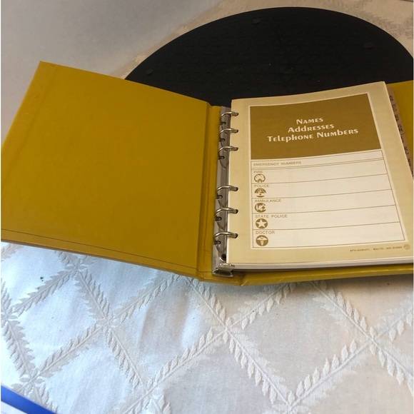 Vintage 1970s Stylecraft Address Book New - Picture 6 of 9